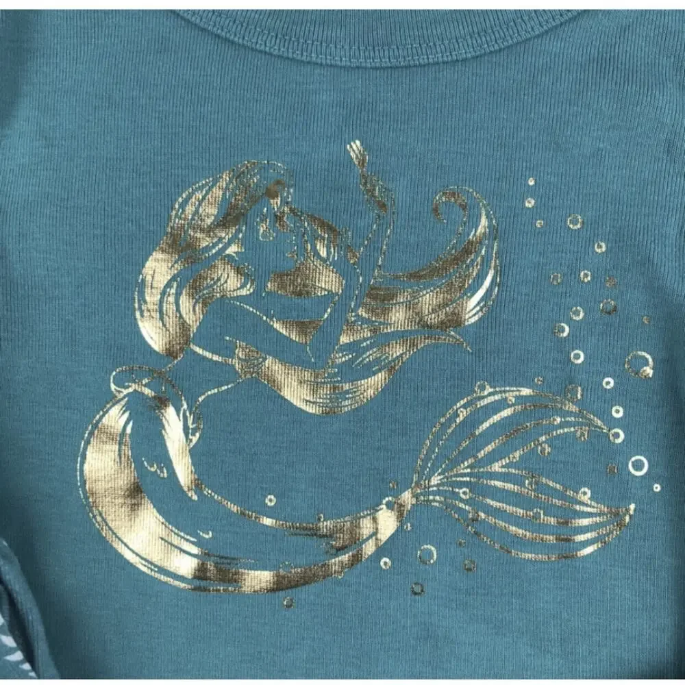 Hanna Andersson Little Mermaid PJ Set Size 4